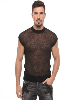 Dsquared2 - Black Sleeveless Sweater (M)