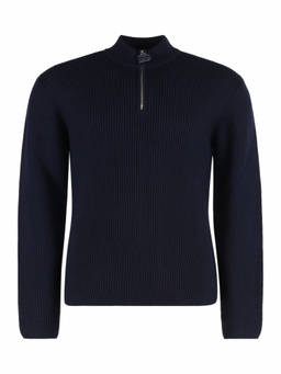 Dolce&Gabbana - Blue Slim Half Zip Sweater (XL)