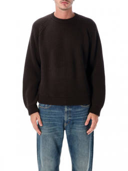 Saint Laurent - Black Knitted Crew Neck Sweater (M)