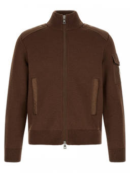 Moncler - Brown Zip Up Regular Cardigan (2XL)