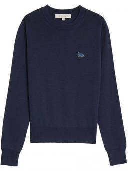Maison Kitsune - Navy Blue Crewneck Pullover