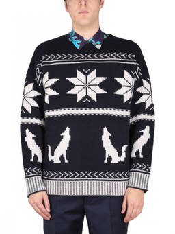 Etro - Dark Navy Jacquard Sweater (M)