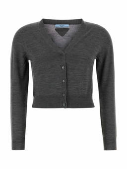 PRADA - Grey Wool Cardigan (M)