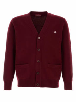 Gucci - Maroon V Neck Cardigans