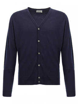 John Smedley - Blue Petworth Cardigan (S)