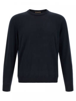 Zanone - Dark Blue Crew Neck Sweater