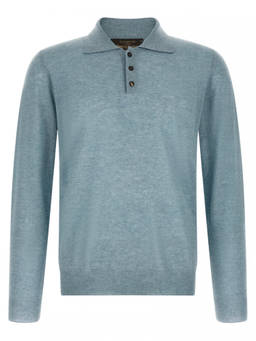 Zanone - Light Blue Polo Sweater