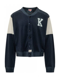 Kenzo - Blue Regular Varsity Cardigan