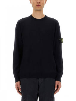Stone Island - Dark Navy Crew Neck Sweater