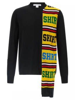 COMME des GARCONS - Black Intarsia Sweater