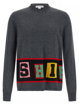 COMME des GARCONS - Grey Intarsia Sweater