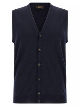 Zanone - Blue Flex Wool Vest