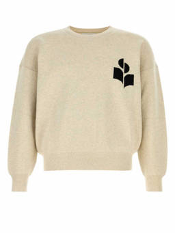 Isabel Marant - Melange Sand Cotton Oversize Atley Sweater