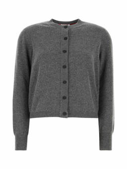 Ferragamo - Dark Grey Stretch Wool Blend Cardigan