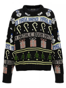Magliano - Black Knitted Crew Neck Sweater (S)