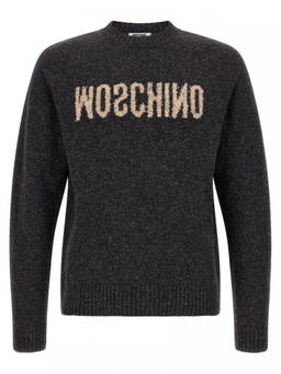 Moschino - Grey Crew Neck Sweater