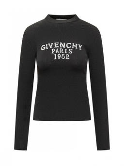 Givenchy - Black Logo Crew Neck Sweater