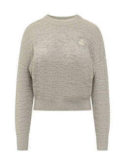 Isabel Marant - Grey Logo Crew Neck Sweater
