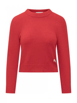 Isabel Marant - Red Solid Crew Neck Sweater