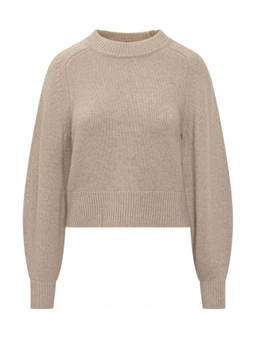 Isabel Marant - Beige Knitted Mock Collar Sweater (M)