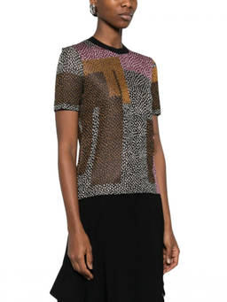 Fendi - Multicolour Printed Crew Neck Sweater (S)