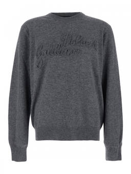 Dolce&Gabbana - Grey Crewneck Logo Sweater
