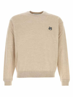 Maison Kitsune - Light Beige Logo Sweater
