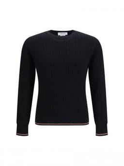 Thom Browne - Black Crew Neck Sweater