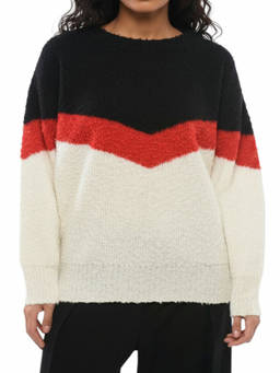 Stella McCartney - Multicolour Colour Block Crew Neck Sweater (XS)