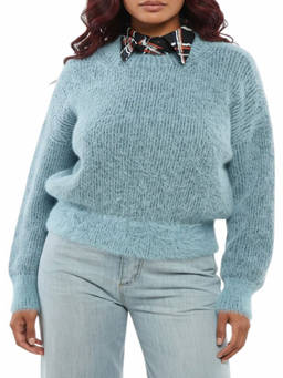 Stella McCartney - Sky Blue Knitted Crew Neck Sweater (XS)