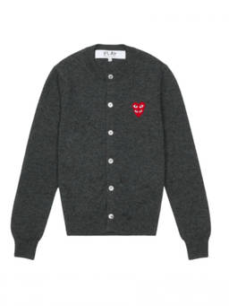 COMME des GARCONS - Grey Wool Cardigan (XXS)