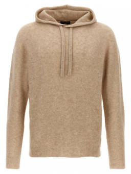 Roberto Collina - Beige Hooded Sweater (L)