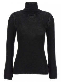 Tom Ford - Black Silk Cashmere Turtleneck Sweater (L)