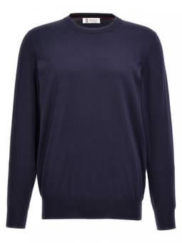 Brunello Cucinelli - Blue Cotton Sweater