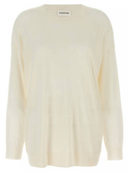 Parosh - White Crew-Neck Sweater