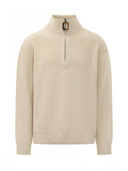 JW Anderson - Off White Half Zip Sweater