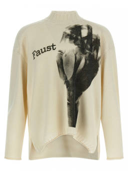 Undercover - Off White Printed Sweater (M)