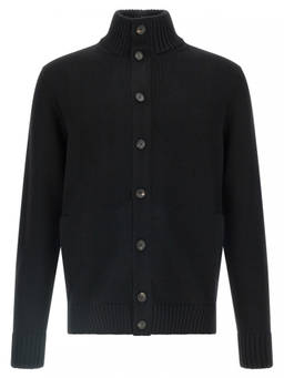 Zanone - Black Wool Cardigan