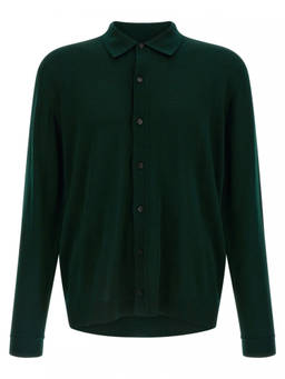 Roberto Collina - Green Wool Cardigan