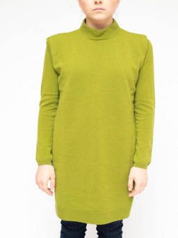 La Rose - Light Green Gilet Cashmere Sweater