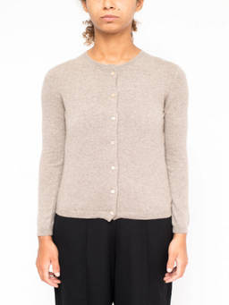 La Rose - Beige Cashmere Cardigan