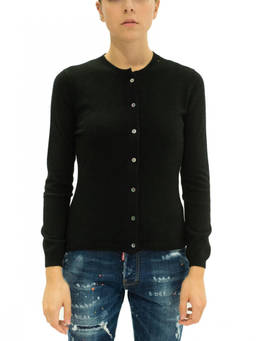 La Rose - Black Cashmere Cardigan