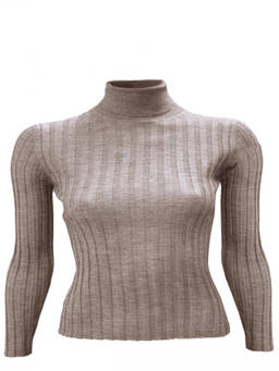 La Rose - Brown Turtleneck Sweater