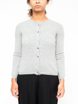 La Rose - Grey Cashmere Cardigan