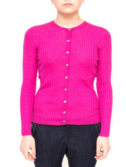 La Rose - Light Pink Cashmere Cardigan (L)