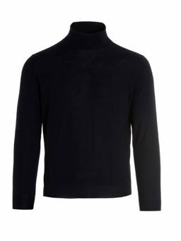 Drumohr - Blue Polo Neck Sweater