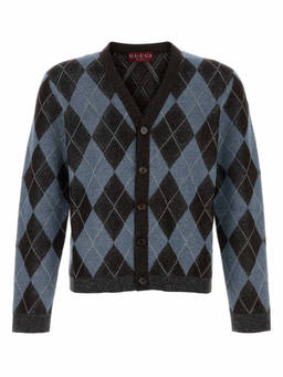 Gucci - Multi Colour V-Neck Embroidered Cardigan