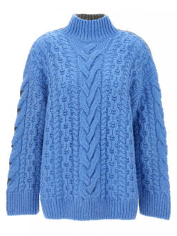 Stella McCartney - Light Blue High Neck Sweater