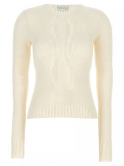 Magda Butrym - White Round Neckline Sweater