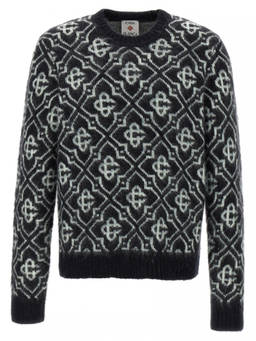 Casablanca - Black Monogram Sweater